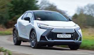Toyota C-HR 2.0 Hybrid GR Sport front cornering shot